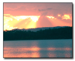 lake awoonga sunset